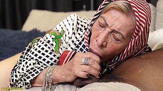 Tattooed Grannys Rough Anal Pounding