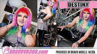 071 - Destiny Vegas - Rocker Girl Strip Fingering