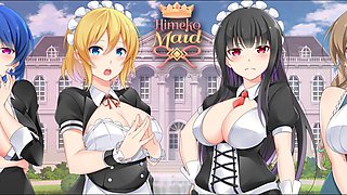 Busty Himeko maid brings the heat in a girls' night out