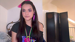 Zara's Sultry '80s Jerk off Instruction - POV Neon Seduction Awaits!