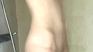 Amateur striptease and Solo masturbation