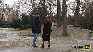 Shame4k. this redheaded cougar met a teen man and immediately had porn with him