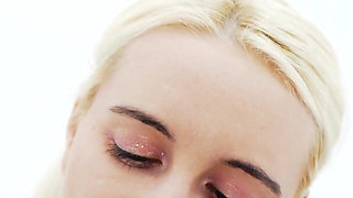 Blonde Russian Teen Daruma Rai POV Foreskin Play BBC Blowjob