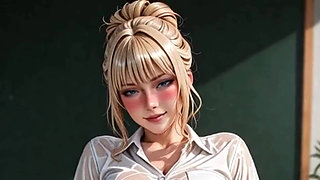 Super Hot Scandinavian Blondes Having Sex Princess-style with Ugly Men. Waifu Hentai Animation