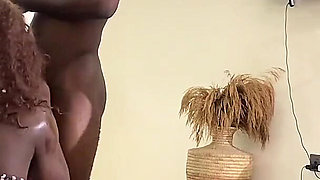 Sexy Crossdresser Invites 2 Sexy Girls and 5 Big Dick Thugs for a Raw Gangbang Orgy