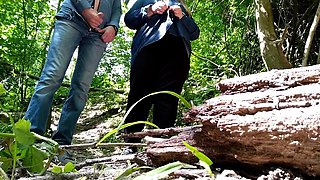 Is This Your First Time Cumming in Nature Don't Worry, Mother-in-law Will Succeed!