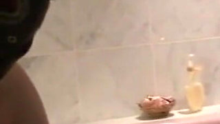 Foot fetish humiliating in the bathroom