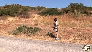 Girl Scout Seduces Her Last Customer by Letting Him Stretch Out Her Tight Sweet Bum