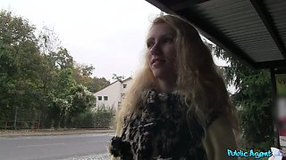 Blonde Rides Cock Instead of the Bus