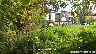 Czech experiment 7: anonymous sex with a hot redhead