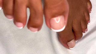 Pink Foxx Wiggles Toes with French Pedicure