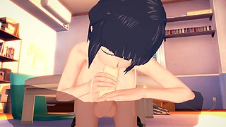 Kyoka Jiro from My Hero Academia gets filled up twice in this wild hentai scene