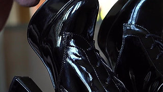 The Bootlicker 2 Worshipping and Kissing My Patent Boots