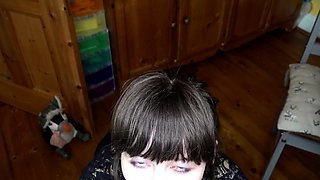 Close up teen foot worship