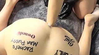 Hot amateur anal with pussy fisting during sexdate