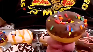 Big Cock Serves Donuts with Extra Frosting