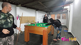 Playing Naked Pool with My Boyfriend and My Father-in-law