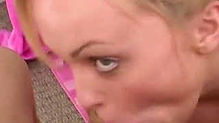 Sweet 19 year old teen blonde Heather Lee POV blowjob