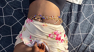 African Ebony Wears No Panties When I Entered Her Room