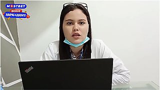 Doctor Examines My Cock And Takes Out My Milk