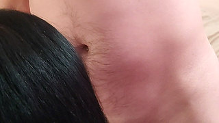 Blowjob From Mature Girlfriend with Deep Throat and Cum Swallowing