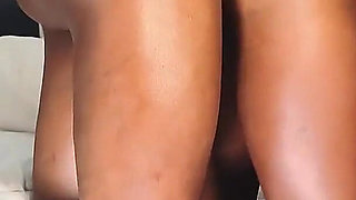 Destroyed Ebony Teen Pussy on the Chair Doggy