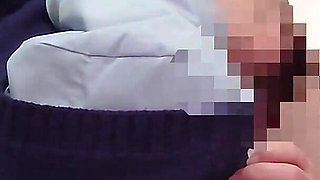 My Pussy Was Tingling, so I Got on Top and Put My Dick in Myself. Creampie While Wearing a Schoolgirl Uniform. Amateur.