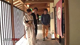 Outdoor Threesome Bliss: Aoi Mizuno's Erotic Blowjob Adventure