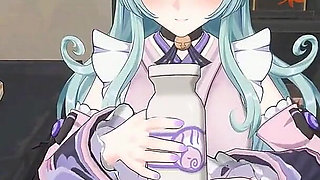 Genshin Impact- Mizuki Works Out Your Stress with a Lewd, Slippery Sex Session - 3D Hentai Animation