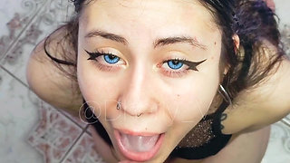 Dherlydoll Takes All My Cock in Her Mouth and Then Swallows My Hot Cum