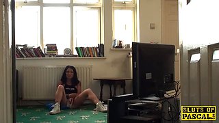 Inked UK slut assfucked hard after deepthroat
