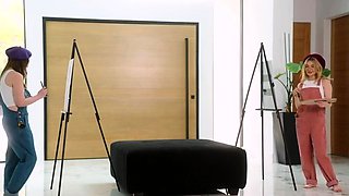 Step Sisters Swap Brothers in Art Gallery