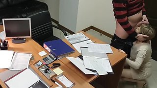 Wild encounter with a office woman