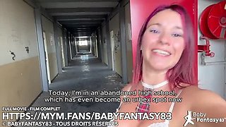 French Amateur Schoolgirl Blowjob Cumshot in Public Doggy Style HD