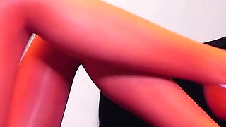 Red Shiny Pantyhose