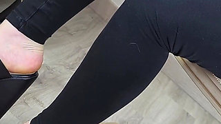 Shoejob in Wedge Clogs Shoeplay, Walking, Shoe Fetish and Cum on Shoes - Dame Olga 4K (738)
