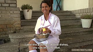 Czech Streets 115 Cook with huge breast and mega clit