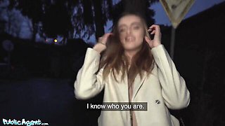 Public Agent featuring Alba Lala and Lala's deep throat porn