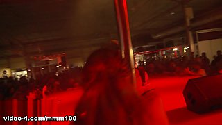 The camera is on stage with the PornoBand at the Alicante erotic festival in 2016 - MMM100
