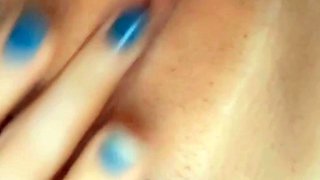 Close up solo beauty toying ass