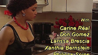 Ebony Babe From Germany Got Her Holes Used by Toys in the Kitchen