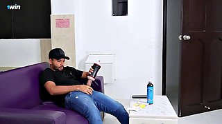 Best Mate Jerks Him Off After Catching Toy Wank Session