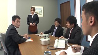 Hairy Girl Moans As She Gets Fucked In The Ass By A Chunky Cock With Haruna Ikoma And Autumns Asian Desire