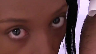 Ebony Babe L. Marie Gets Fucked in Her Wedding Dress and Takes Huge Messy Facial