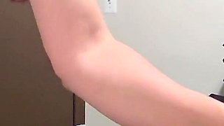 Cute Little Ass Makes Him Cum in His Boxers