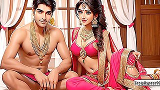 First Night Of A Newly Married Desi Beautiful Girl With Addicted Husband With Car Toon