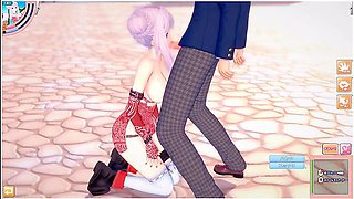 [hentai Game Koikatsu! ]have Sex With Big Tits Vtuber Tanaka Hime.3dcg Erotic Anime Video