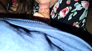 Morning Blowjob: Granny Sucks My Dick and Swallows Cum