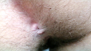 Extreme close-up hairy worship