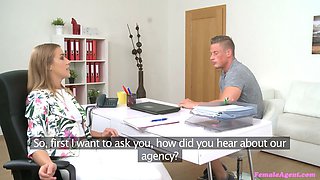 Alexis Crystal and her fabulous figure fucked on a audition couch - woman agent